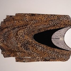 Leopard print dressy shirt